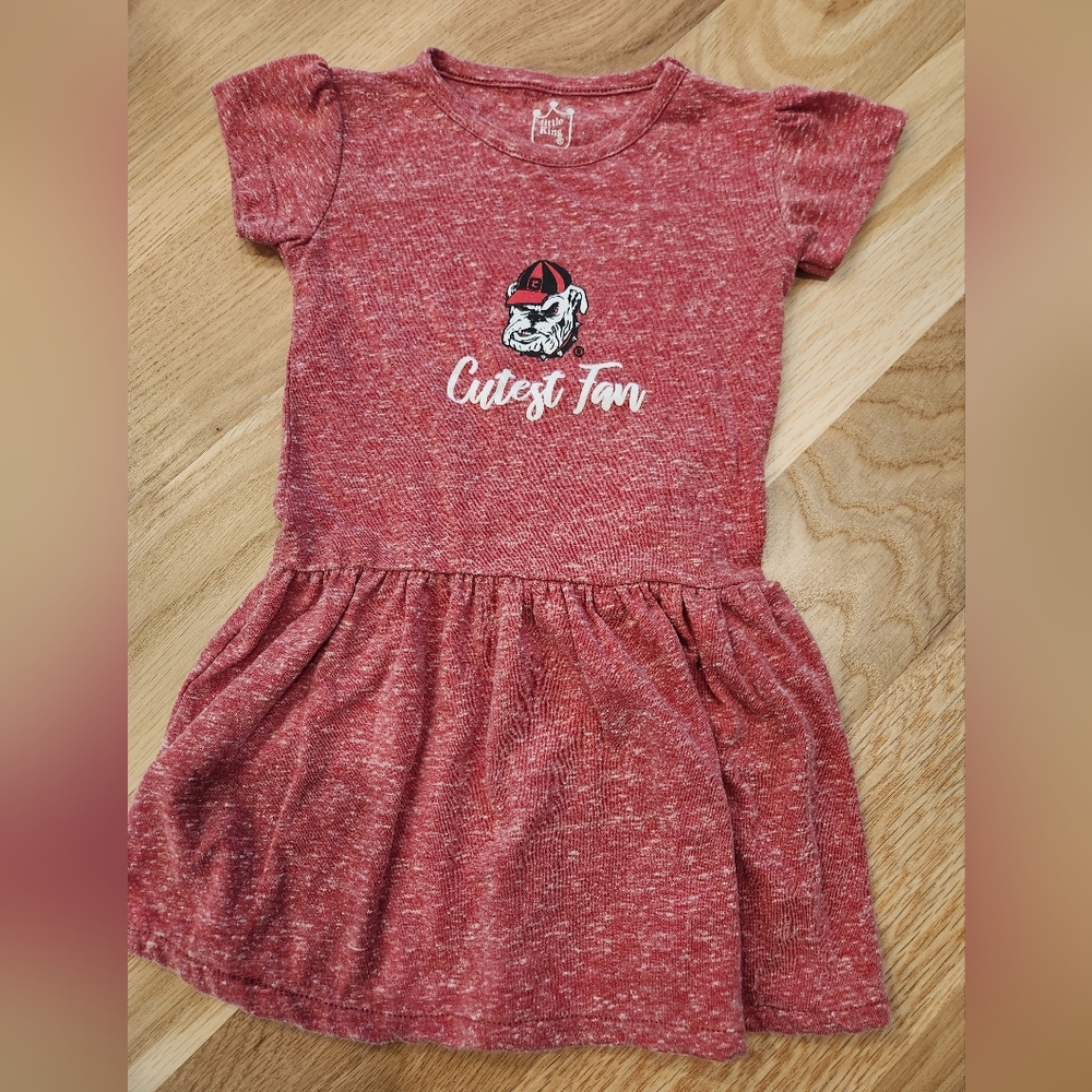 UGA Georgia Bulldogs- Red 2T Dress